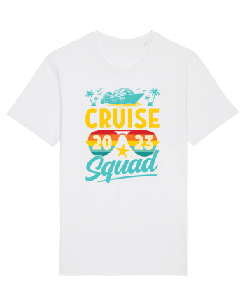 Cruise Squad 2023 Retro Glasses White