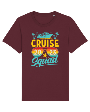 Cruise Squad 2023 Retro Glasses Burgundy
