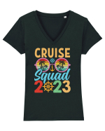 Cruise Squad 2023 Retro Colors Tricou mânecă scurtă guler V Damă Evoker