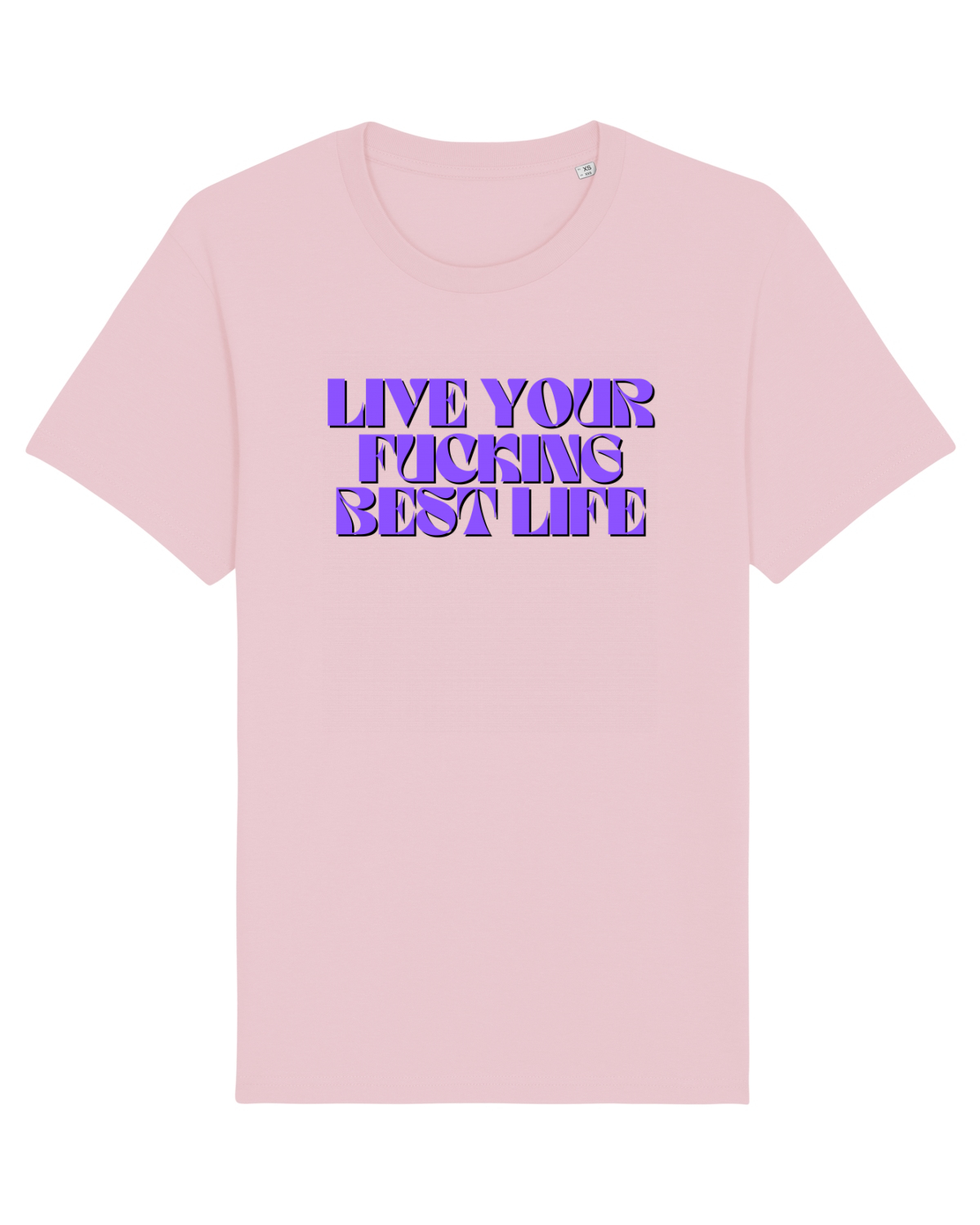 Tricou mânecă scurtă Unisex Rocker Cotton Pink