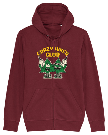 Crazy Hiker Club with beers Burgundy