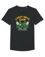 Crazy Hiker Club with beers Tricou mânecă scurtă guler larg Bărbat Skater