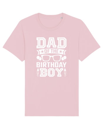 Dad Of The Birthday Boy Cotton Pink