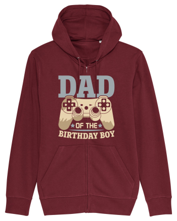 Dad Of The Birthday Boy Gamer Burgundy