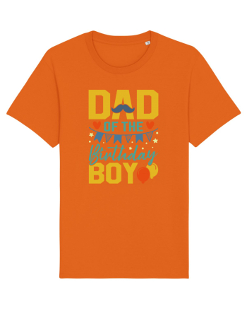 Dad Of The Birthday Boy | Party Dad Bright Orange