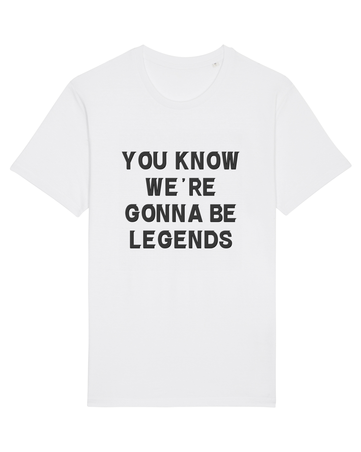 Tricou mânecă scurtă Unisex Rocker White