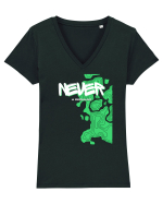 never a regular Tricou mânecă scurtă guler V Damă Evoker