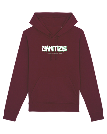 sanitize your attitude Burgundy