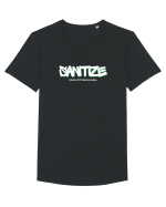 sanitize your attitude Tricou mânecă scurtă guler larg Bărbat Skater