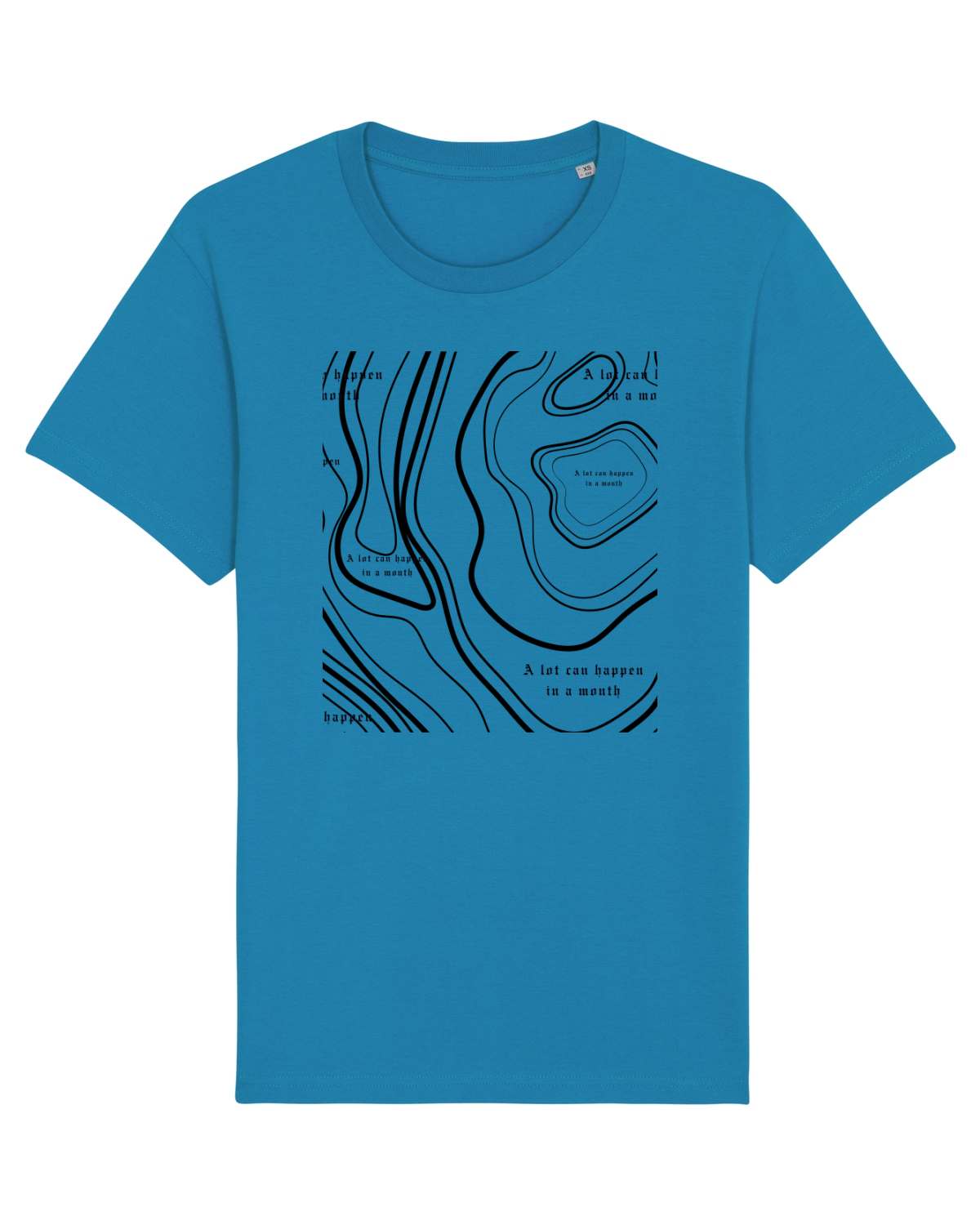 Tricou mânecă scurtă Unisex Rocker Azur