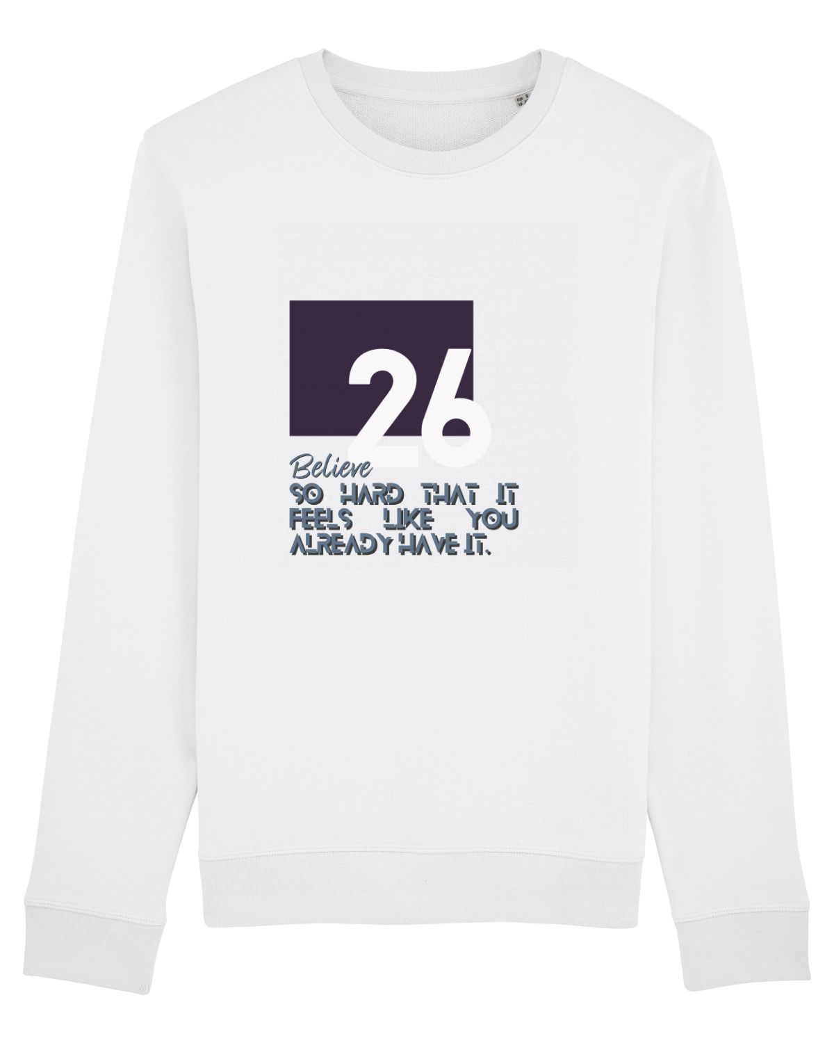 Bluză mânecă lungă Unisex Rise White