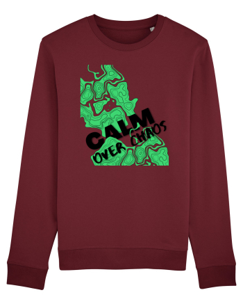 calm over chaos Burgundy