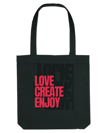 love create enjoy Black