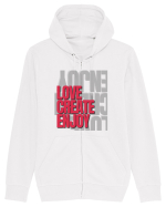 love create enjoy Hanorac cu fermoar Unisex Connector