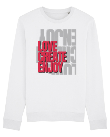 love create enjoy White