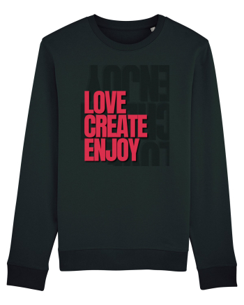 love create enjoy Black