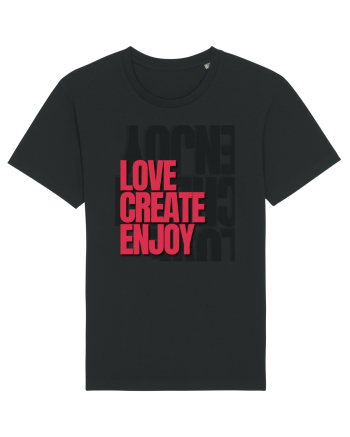 love create enjoy Black