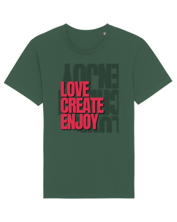 love create enjoy Bottle Green