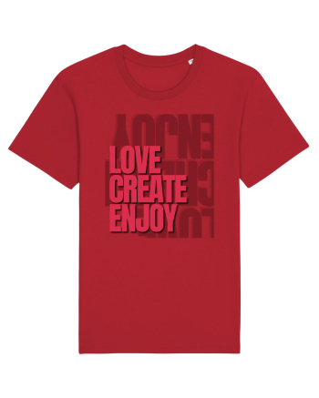 love create enjoy Red