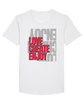 love create enjoy White