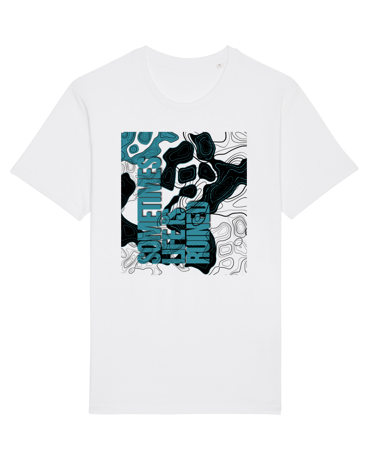 Tricou mânecă scurtă Unisex Rocker White