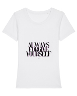 always forgive yourself Tricou mânecă scurtă guler larg fitted Damă Expresser