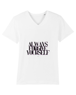 always forgive yourself Tricou mânecă scurtă guler V Bărbat Presenter