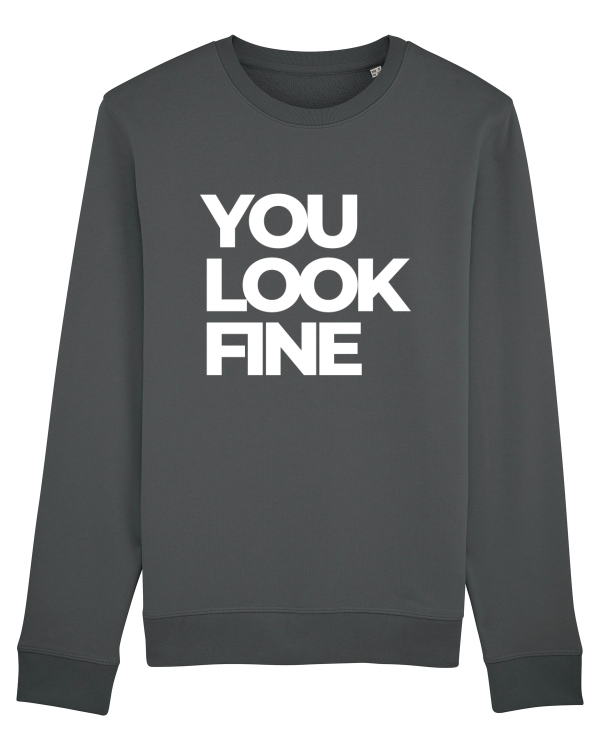 Bluză mânecă lungă Unisex Rise Anthracite
