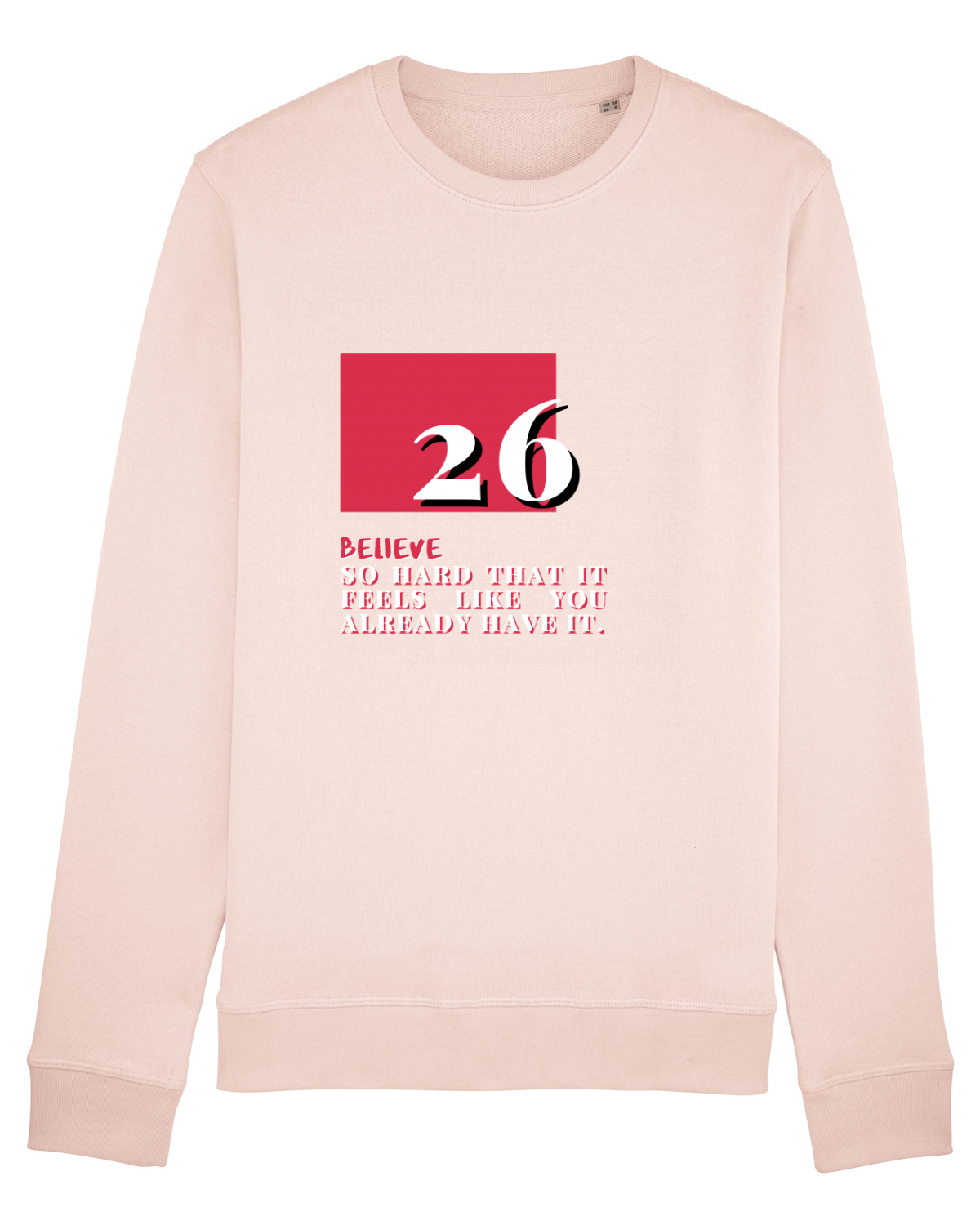 Bluză mânecă lungă Unisex Rise Candy Pink