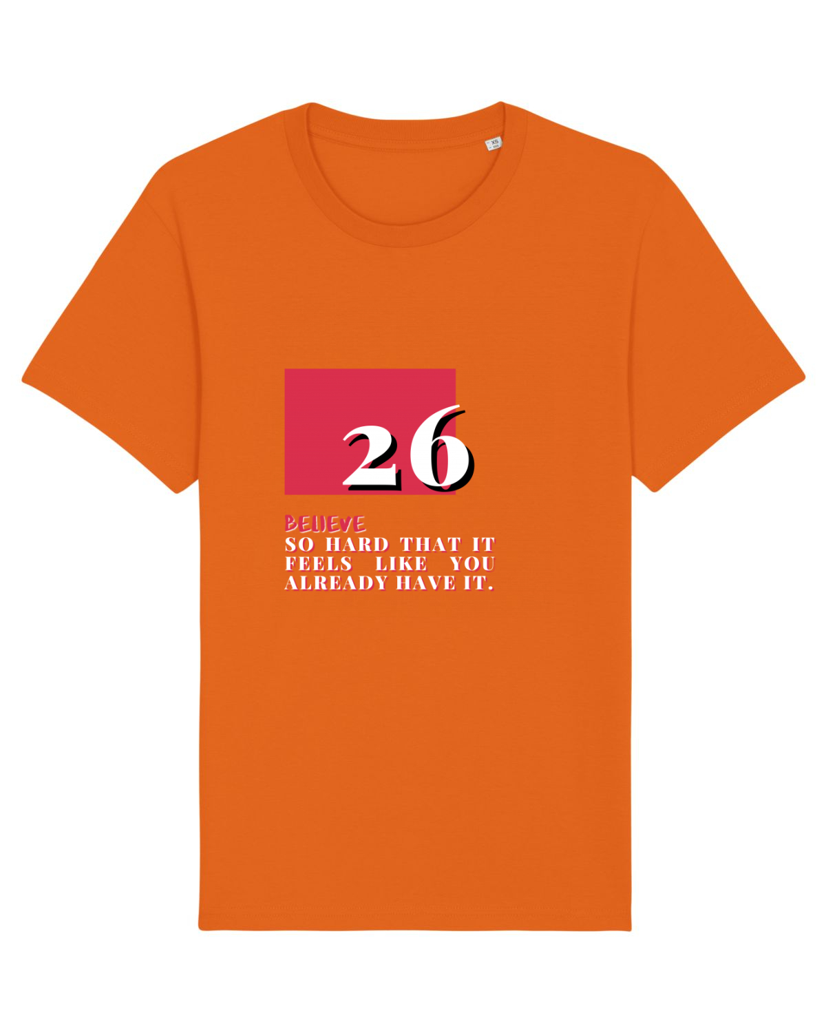 Tricou mânecă scurtă Unisex Rocker Bright Orange