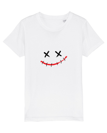 Sad smile White