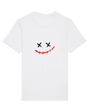Sad smile White