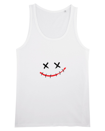 Sad smile White
