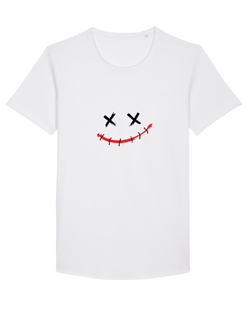 Sad smile White