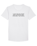 i never had any friends... Tricou mânecă scurtă guler larg Bărbat Skater