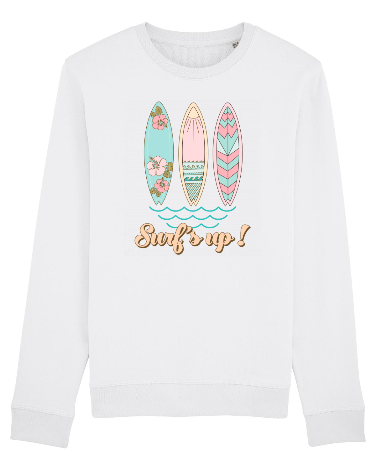 Bluză mânecă lungă Unisex Rise White