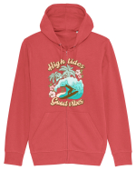 High Tides Good Vibes Hanorac cu fermoar Unisex Connector