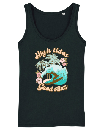 High Tides Good Vibes Black