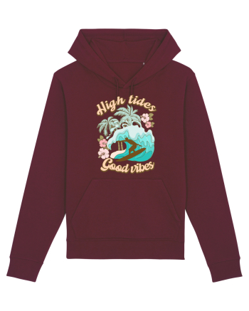 High Tides Good Vibes Burgundy