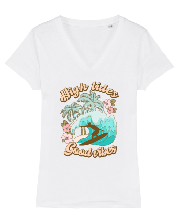 High Tides Good Vibes White
