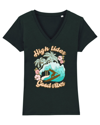 High Tides Good Vibes Black
