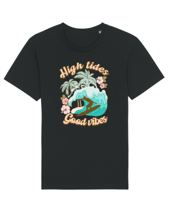 High Tides Good Vibes Black
