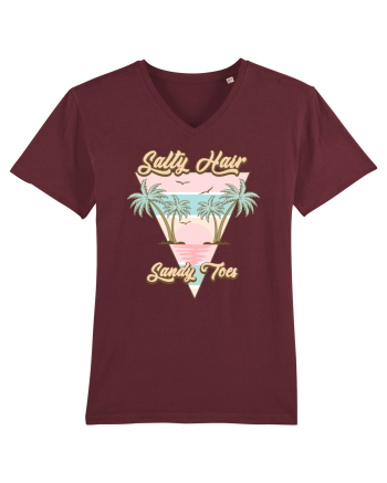 Salty Hair Sandy Toes Burgundy
