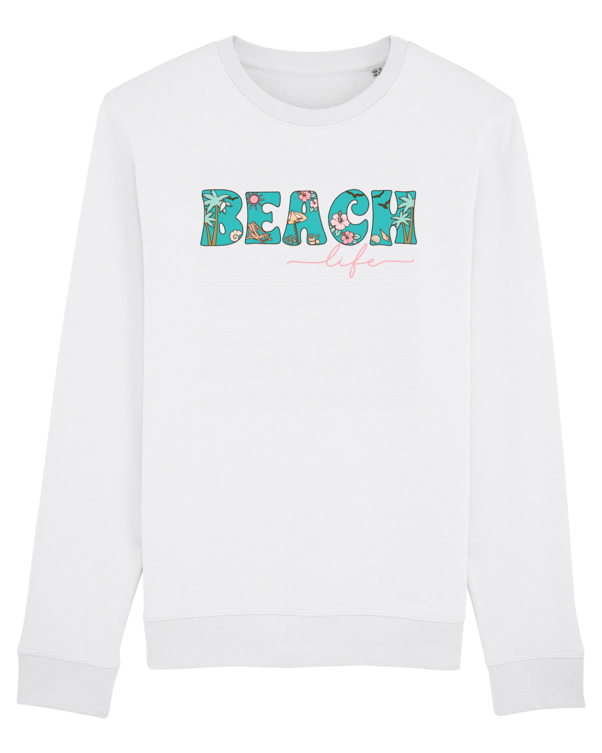 Bluză mânecă lungă Unisex Rise White