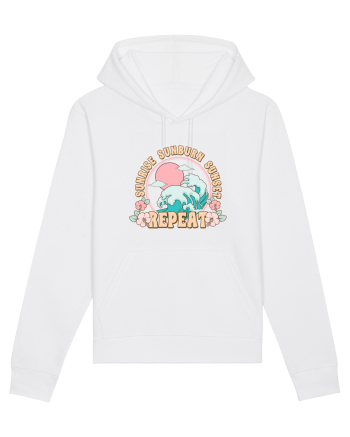 Sunrise Sunburn Sunset Repeat White
