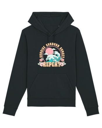Sunrise Sunburn Sunset Repeat Black