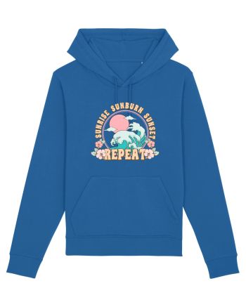 Sunrise Sunburn Sunset Repeat Royal Blue