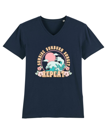 Sunrise Sunburn Sunset Repeat French Navy
