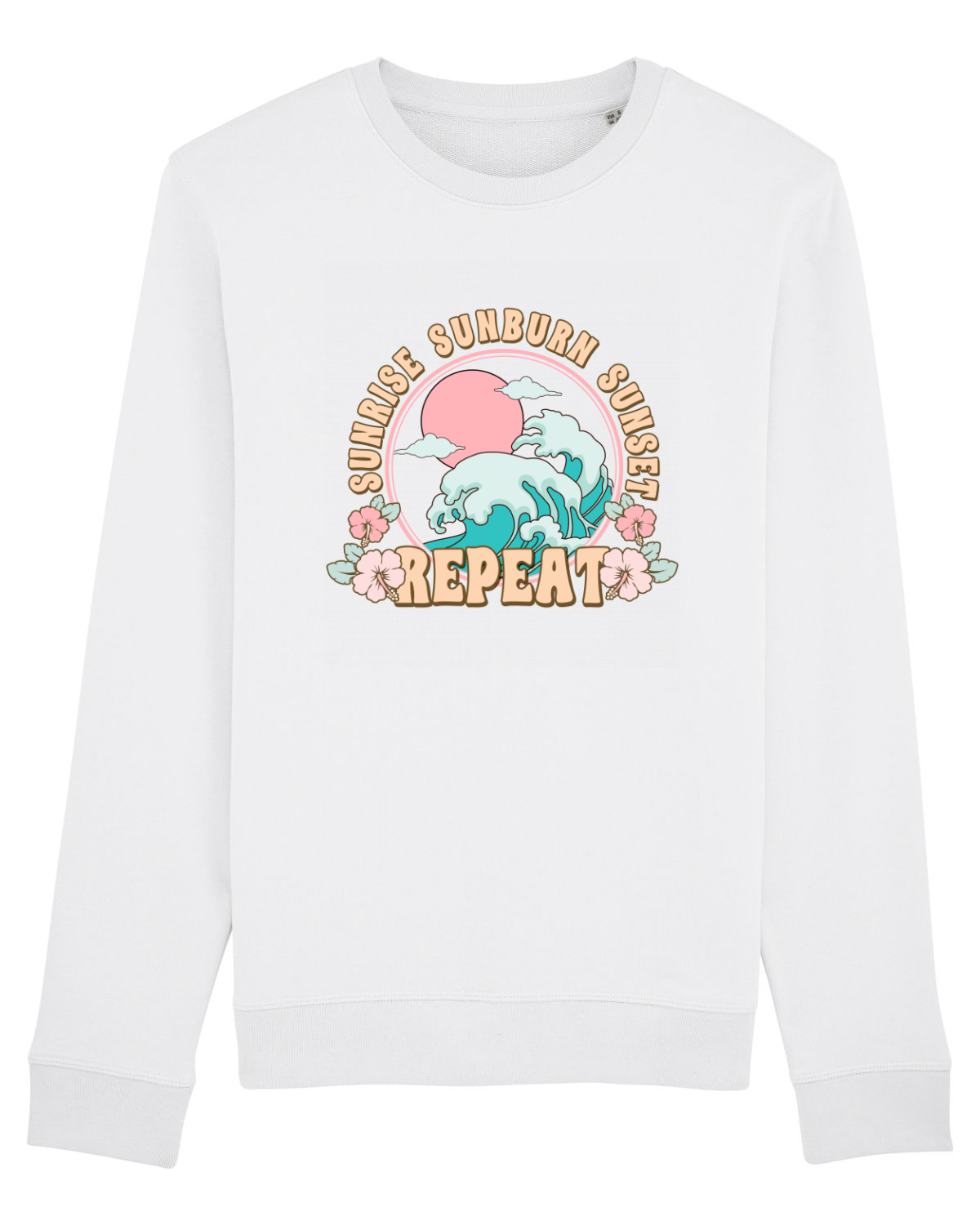 Bluză mânecă lungă Unisex Rise White