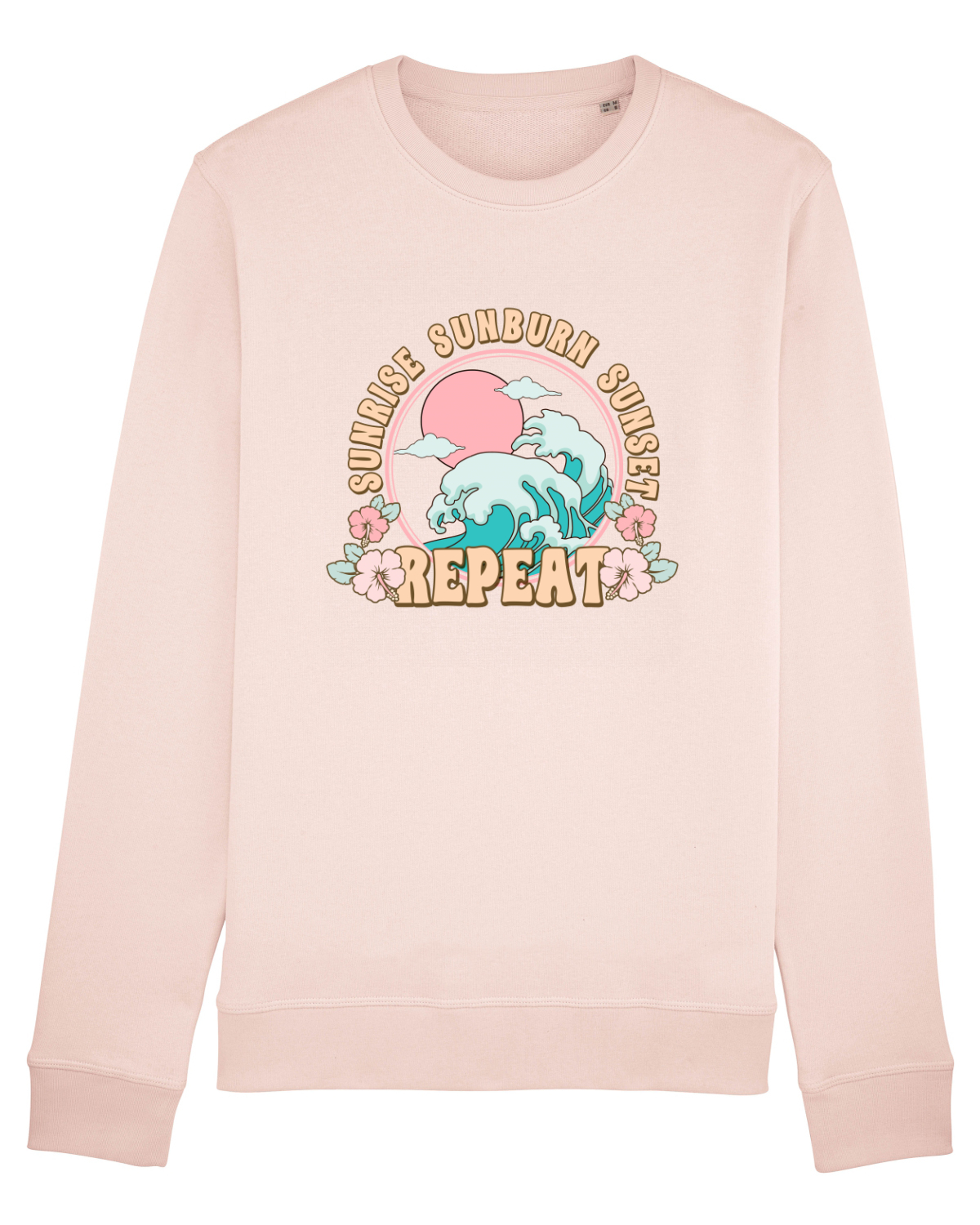 Bluză mânecă lungă Unisex Rise Candy Pink